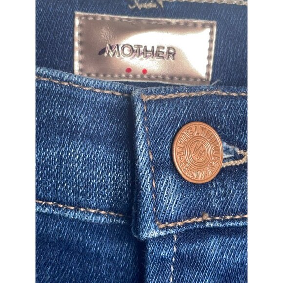 MOTHER The Hustler Ankle Fray Home Movies Size 27 NWT $228 Stretch - Picture 8 of 9